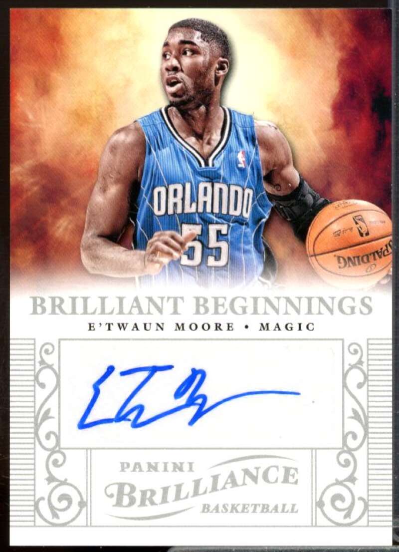 E'Twaun Moore 2012-13 Panini Brilliance Brilliant Beginnings Autographs #21  Image 1