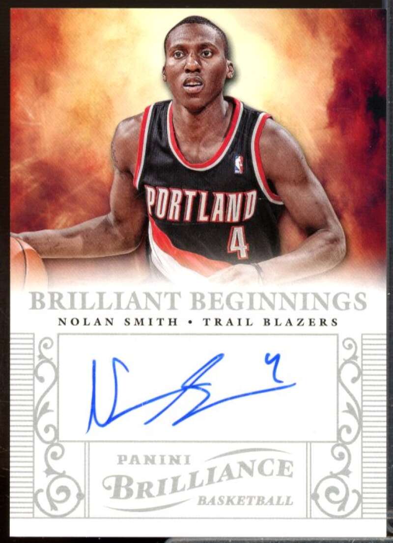 Nolan Smith Rookie 2012-13 Panini Brilliance Brilliant Beginning Autographs #53  Image 1