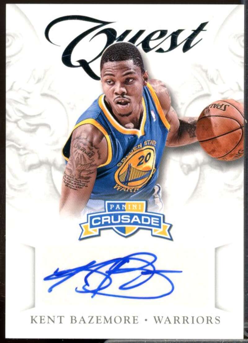 Kent Bazemore Rookie Card 2012-13 Panini Crusade Quest Autographs #35  Image 1