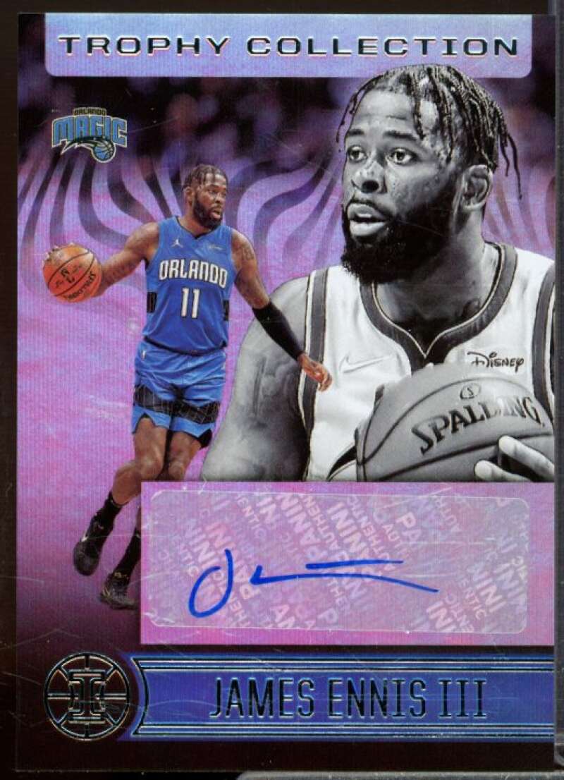 James Ennis III Rookie 2020-21 Panini Illusions Trophy Collection Signatures #8  Image 1