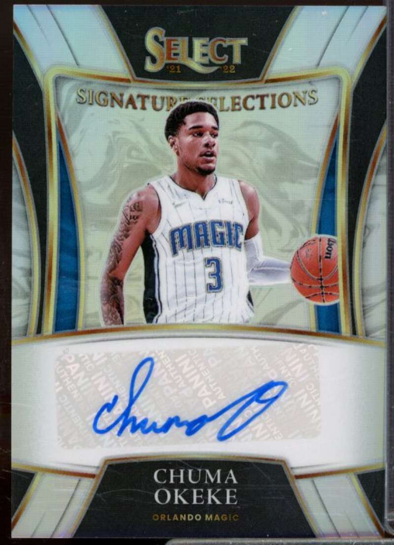 Chuma Okeke Rookie Card 2021-22 Select Signature Selections #39  Image 1