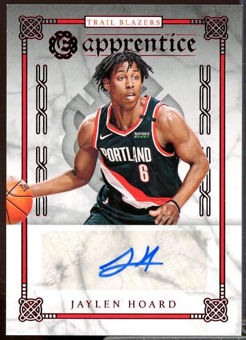 Jaylen Hoard Rookie 2019-20 Panini Chronicles Apprentice Signatures Red #35  Image 1