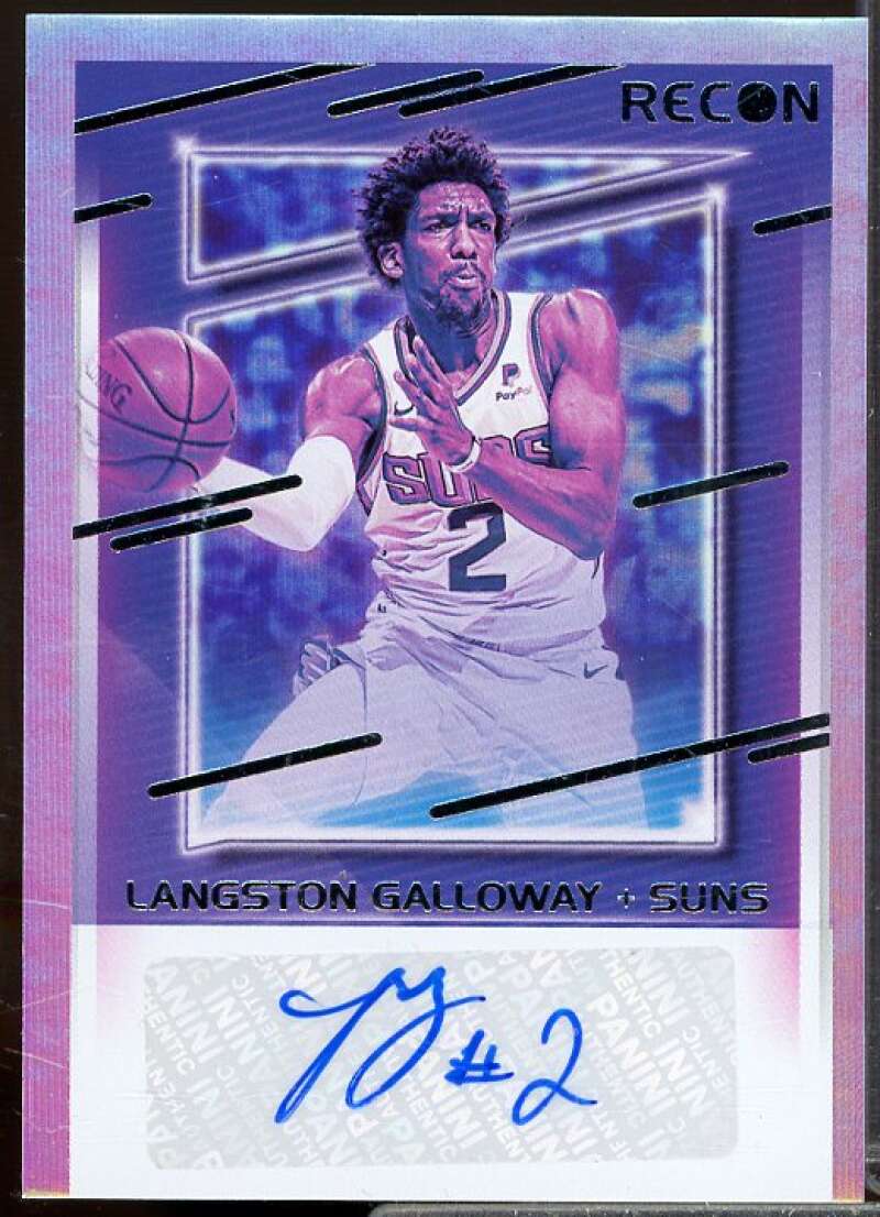 Langston Galloway Rookie Card 2020-21 Panini Recon Recon Signatures #6  Image 1