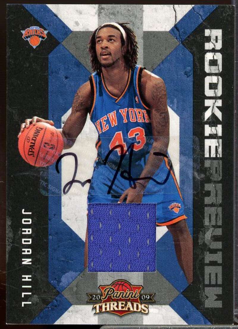 Jordan Hill Rookie 2009-10 Panini Threads Rookie Preview Jerseys Autographs #7  Image 1