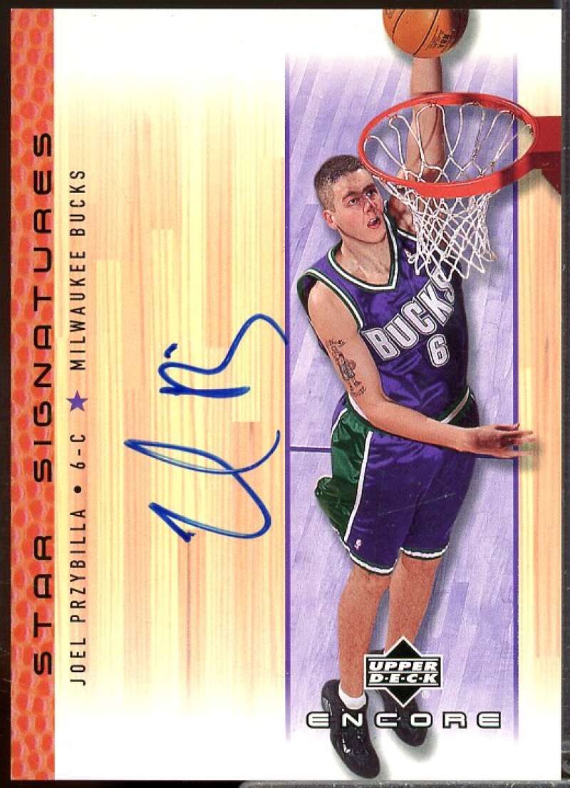 Joel Przybilla Rookie Card 2000-01 Upper Deck Encore Star Signatures #JP  Image 1