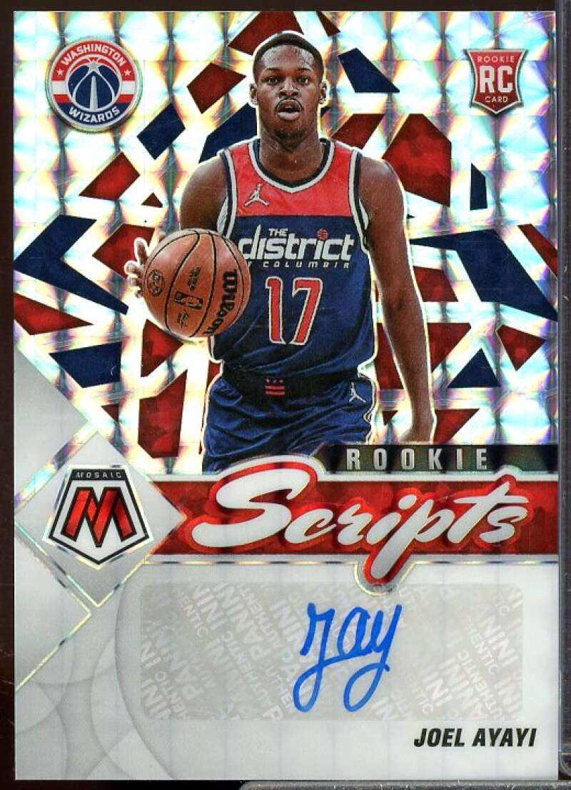 Joel Ayayi Rookie Card 2021-22 Panini Mosaic Rookie Scripts #24  Image 1