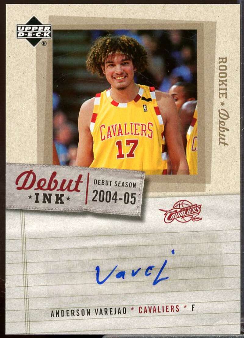 Anderson Varejao Rookie Card 2005-06 Upper Deck Rookie Debut Ink #AV  Image 1