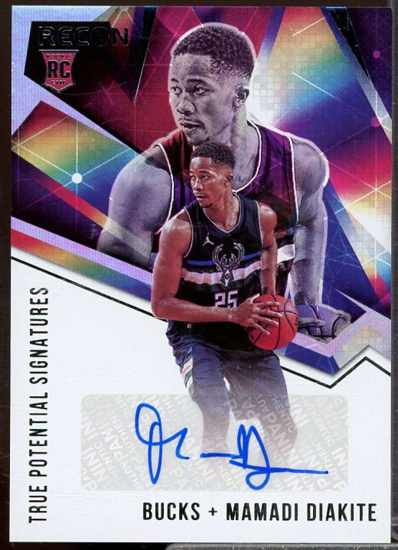 Mamadi Diakite Rookie Card 2020-21 Panini Recon True Potential Signatures #36  Image 1