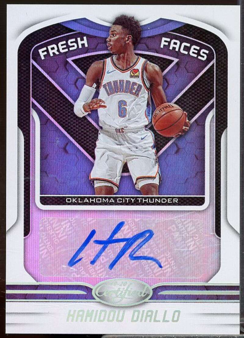 Hamidou Diallo Rookie Card 2019-20 Certified Fresh Faces Signatures #10  Image 1