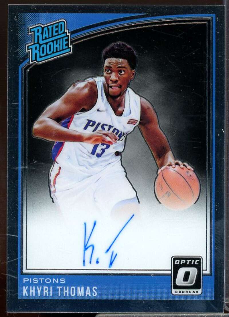 Khyri Thomas Rookie Card 2018-19 Donruss Optic Rated Rookies Signatures #173  Image 1