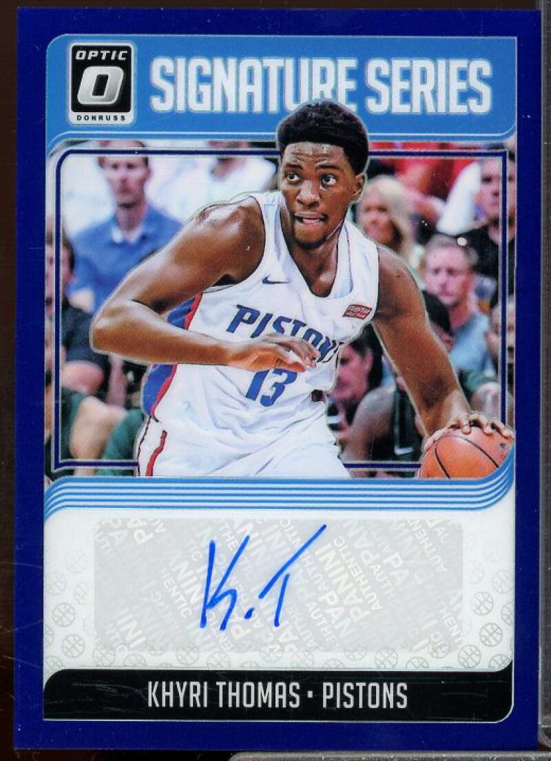 Khyri Thomas Rookie Card 2018-19 Donruss Optic Signature Series Purple #77  Image 1