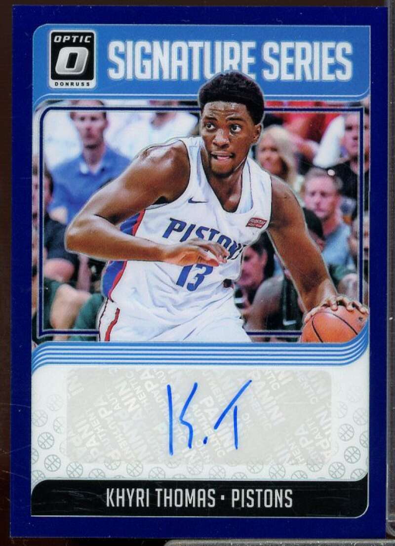 Khyri Thomas Rookie Card 2018-19 Donruss Optic Signature Series Purple #77  Image 1