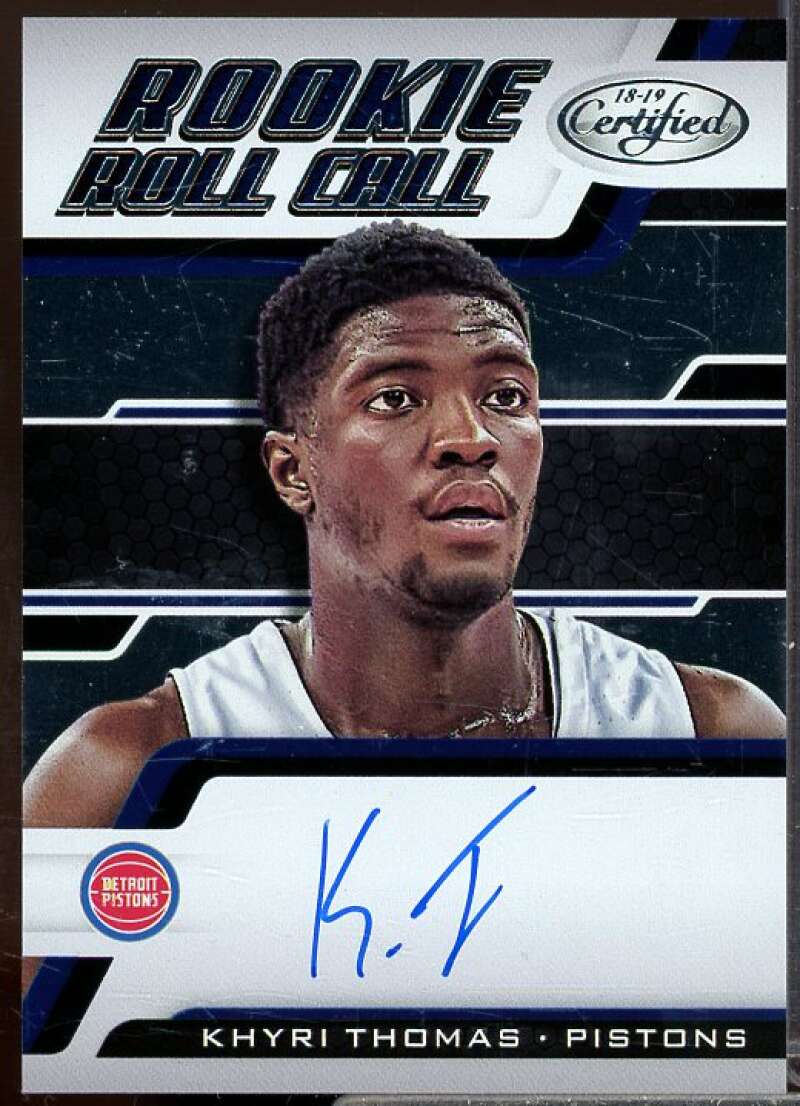 Khyri Thomas Rookie Card 2018-19 Certified Rookie Roll Call Autographs #48  Image 1