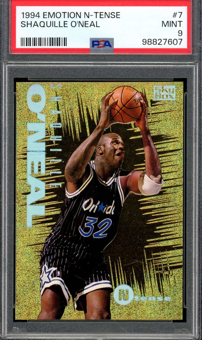 Shaquille O'Neal Card 1994-95 Emotion N-Tense #7 PSA 9 Image 1