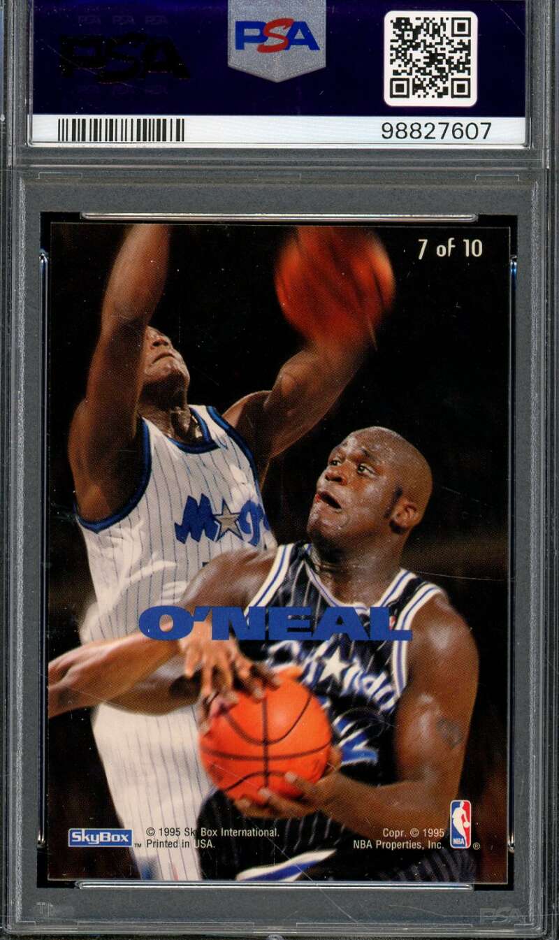 Shaquille O'Neal Card 1994-95 Emotion N-Tense #7 PSA 9 Image 2