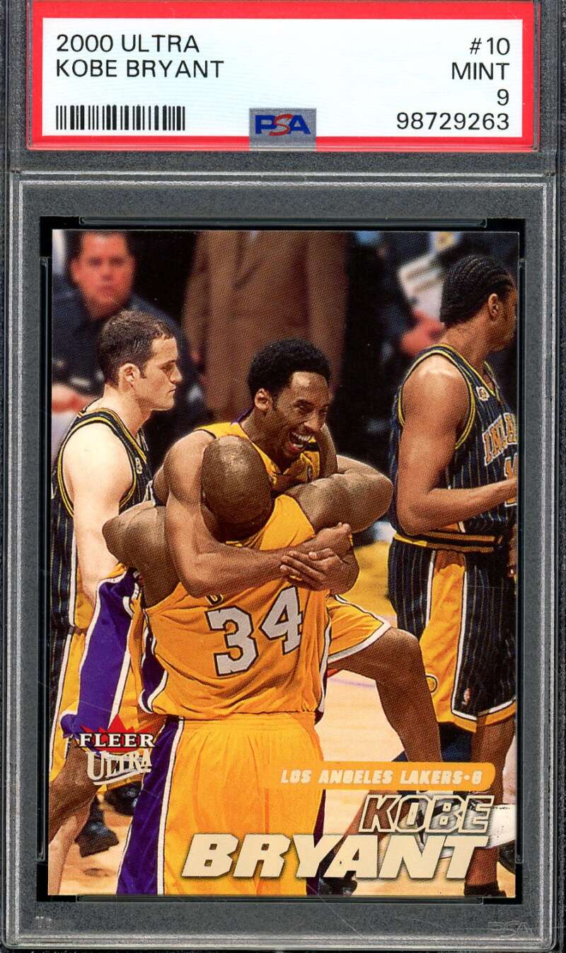 Kobe Bryant Card 2000-01 Ultra #10 PSA 9 Image 1