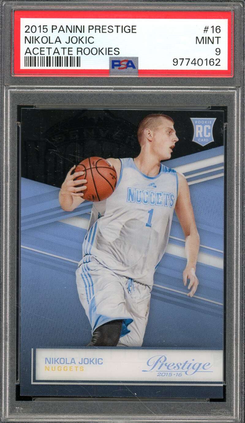 Nikola Jokic Rookie Card 2015-16 Panini Prestige #16 PSA 9 Image 1