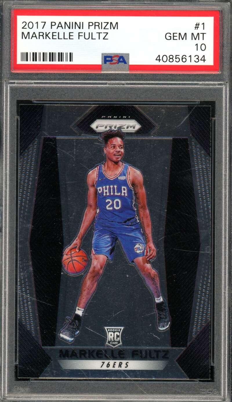 Markelle Fultz Rookie Card 2017-18 Panini Prizm #1 PSA 10 Image 1