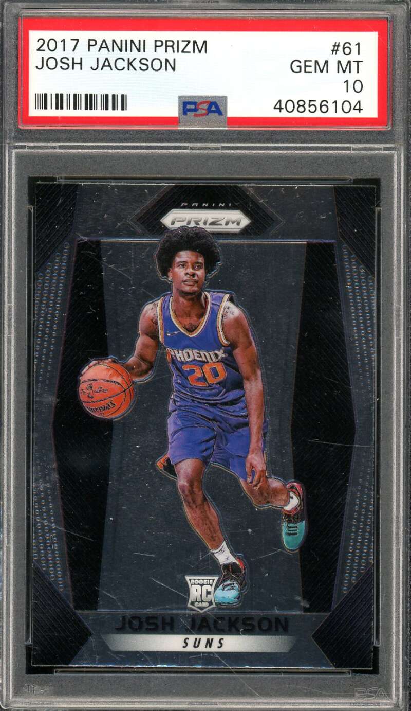 Josh Jackson Rookie Card 2017-18 Panini Prizm #61 PSA 10 Image 1