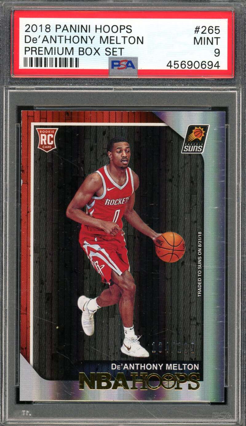 De'Anthony Melton Rookie 2018-19 Panini Hoops Premium Box Set (pop 1) #265 PSA 9 Image 1