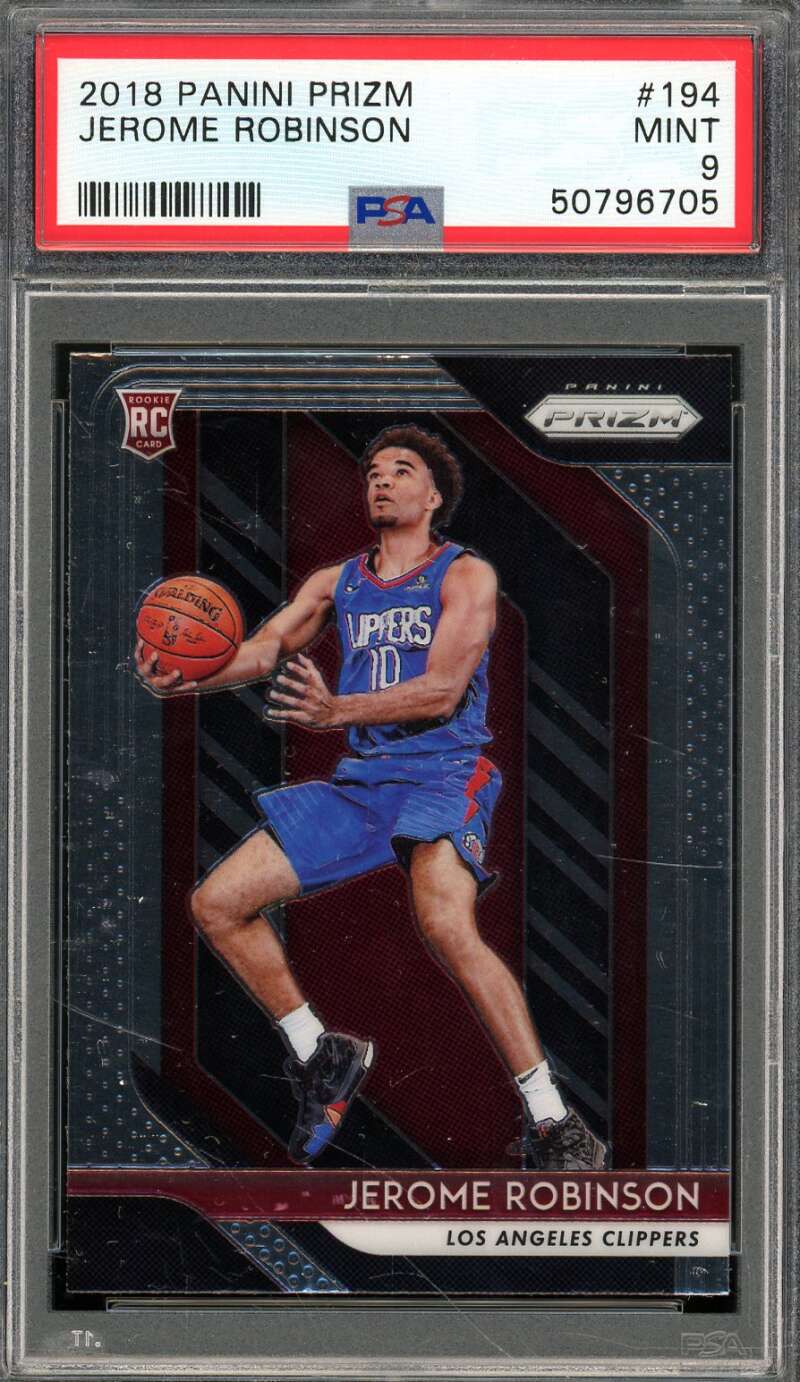 Jerome Robinson Rookie Card 2018-19 Panini Prizm #194 PSA 9 Image 1