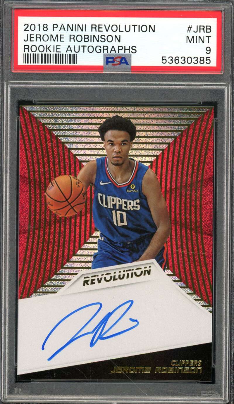 Jerome Robinson Rookie 2018-19 Panini Revolution Rookie Revolution #JRB PSA 9 Image 1