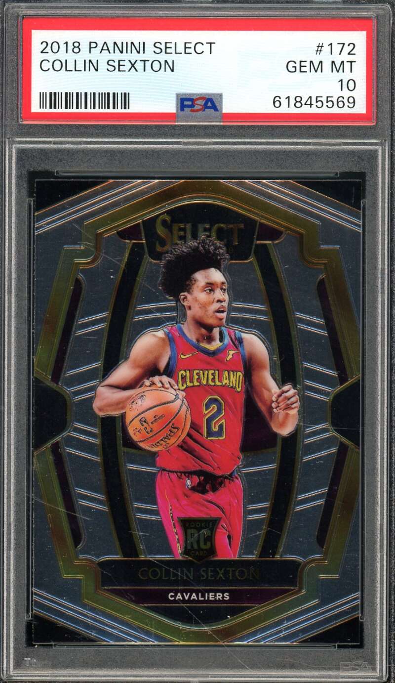 Collin Sexton Rookie Card 2018-19 Panini Select #172 PSA 10 Image 1