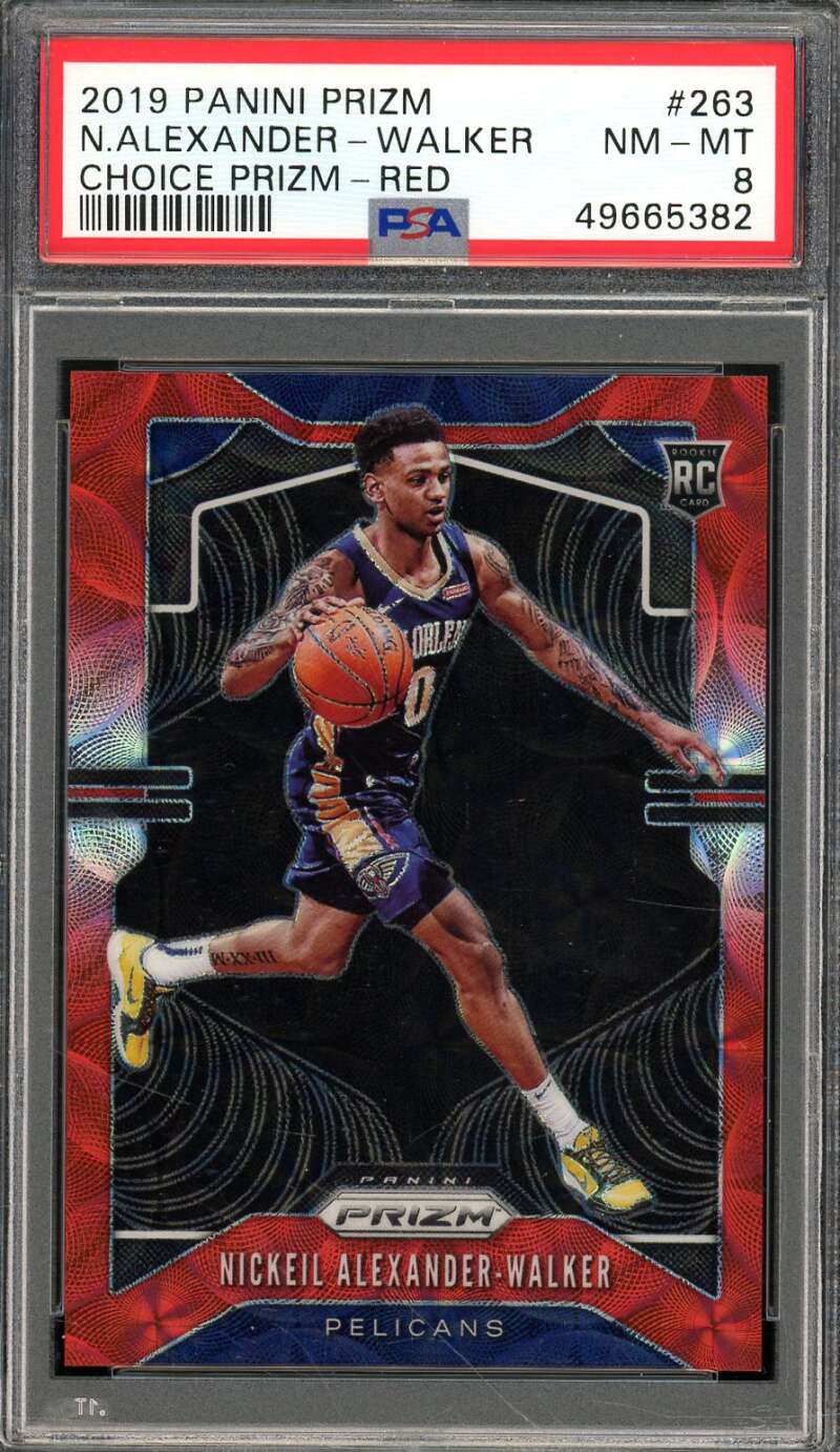 Nickeil Alexander-Walker Rookie 2019-20 Panini Prizm Choice Prizm Red #263 PSA 8 Image 1