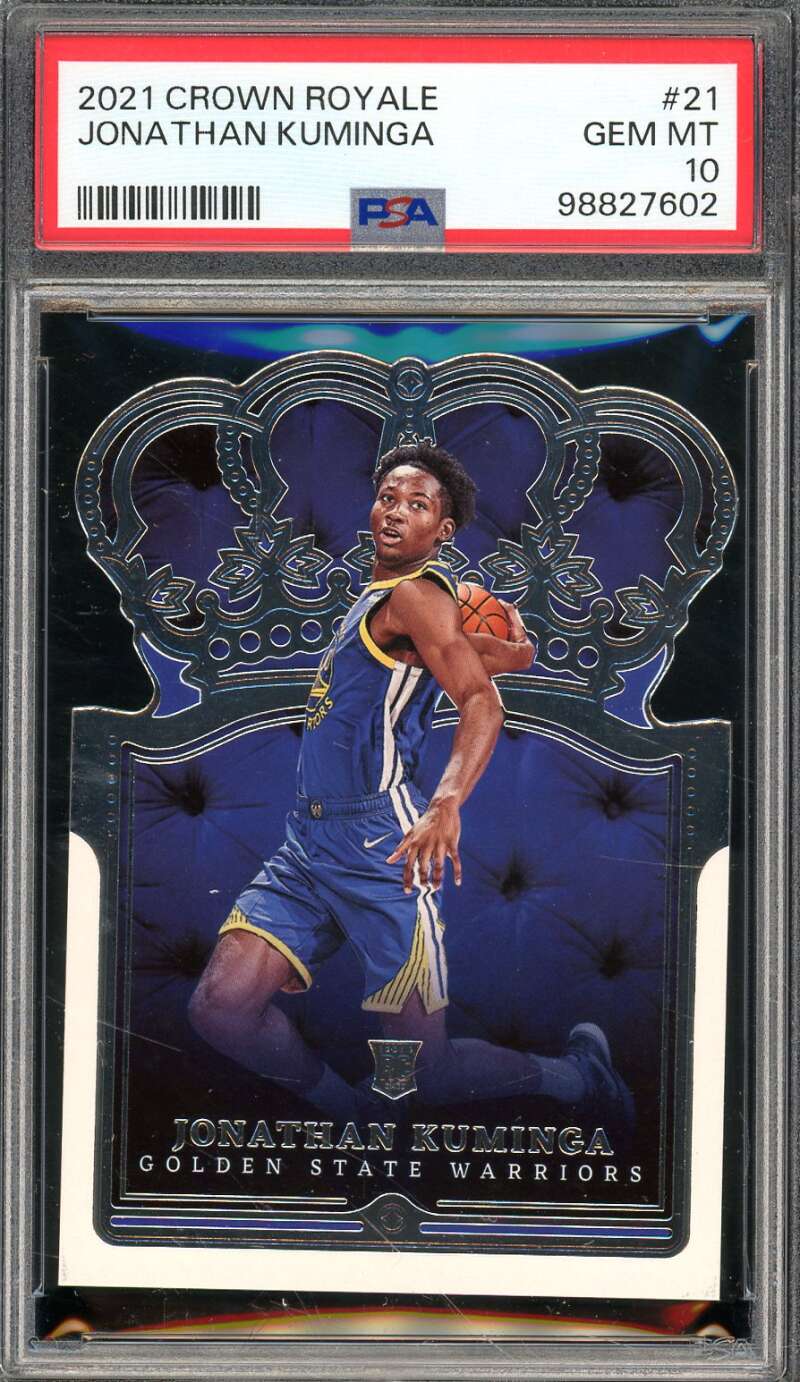 Jonathan Kuminga Rookie Card 2021-22 Crown Royale #21 PSA 10 Image 1