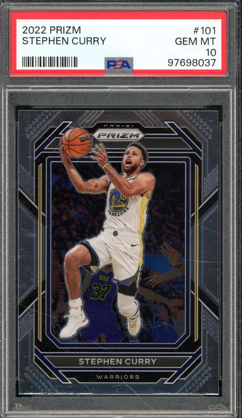 Stephen Curry Card 2022-23 Prizm #101 PSA 10 Image 1