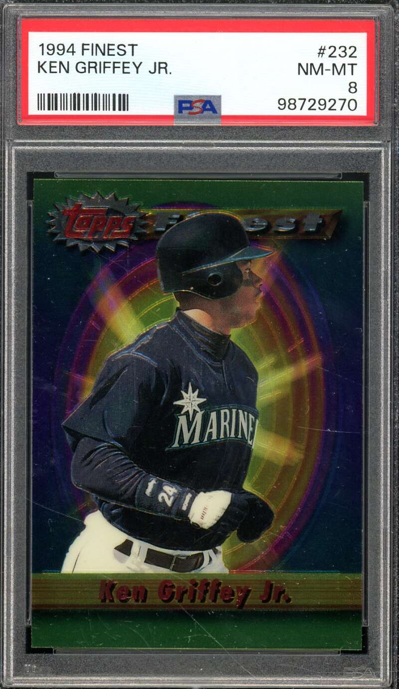 Ken Griffey Jr. Card 1994 Finest #232 PSA 8 Image 1