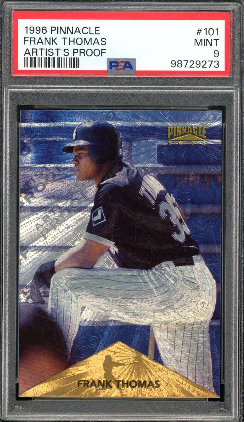 Frank Thomas Card 1996 Pinnacle Artist's Proof (pop 4) #101 PSA 9 Image 1