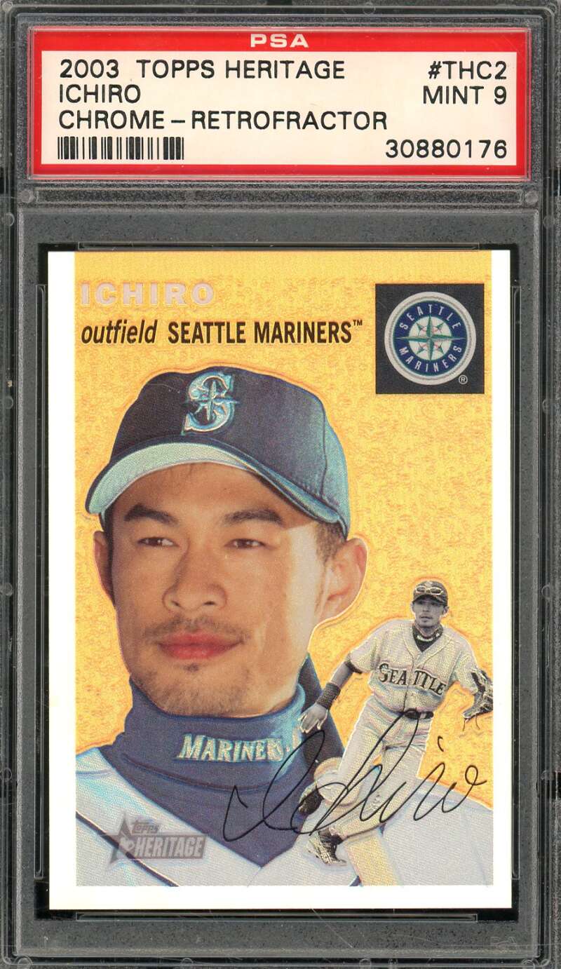 Ichiro Card 2003 Topps Heritage #THC2 PSA 9 Image 1