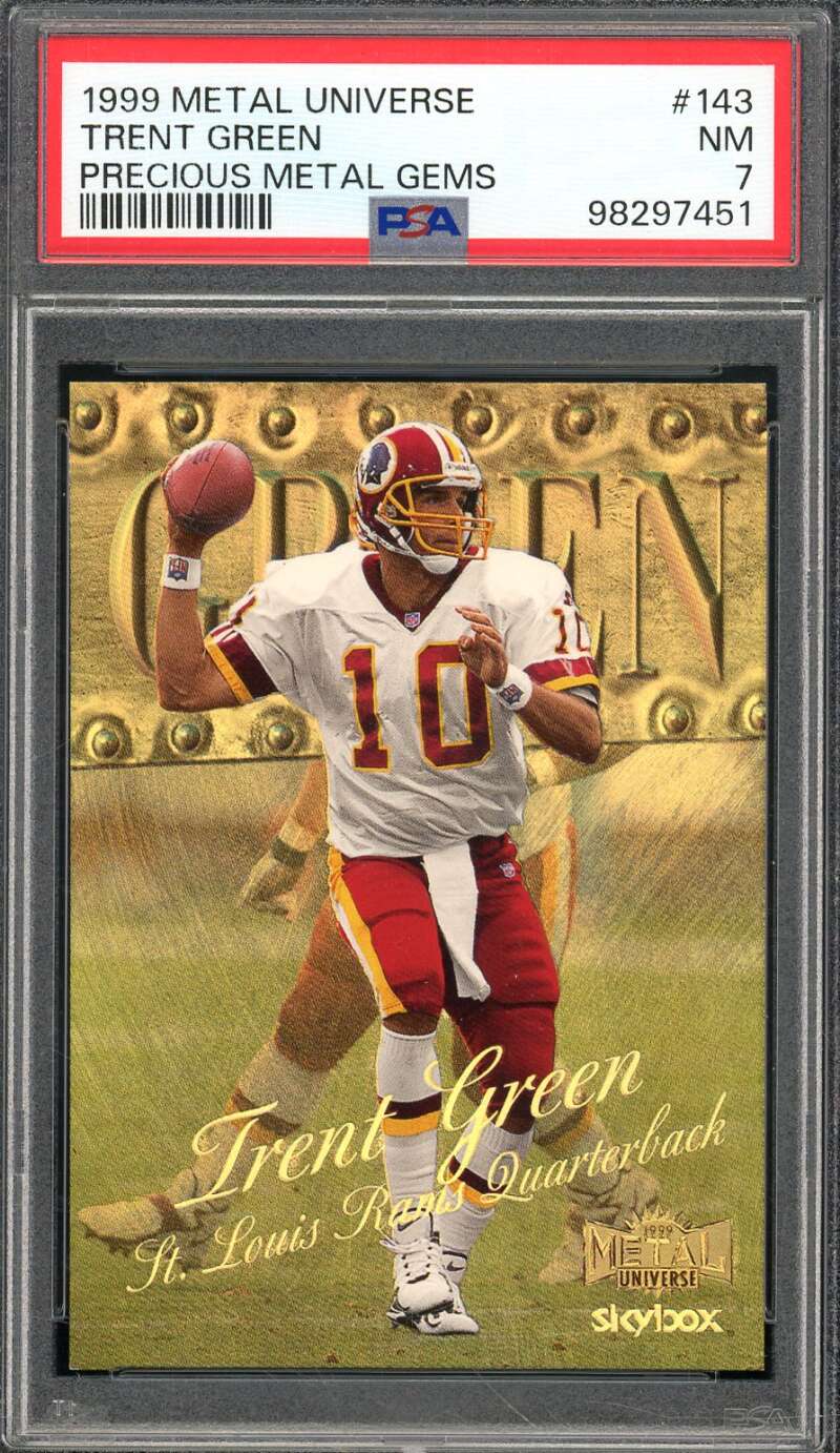 Trent Green Card 1999 Metal Universe #143 PSA 7 Image 1