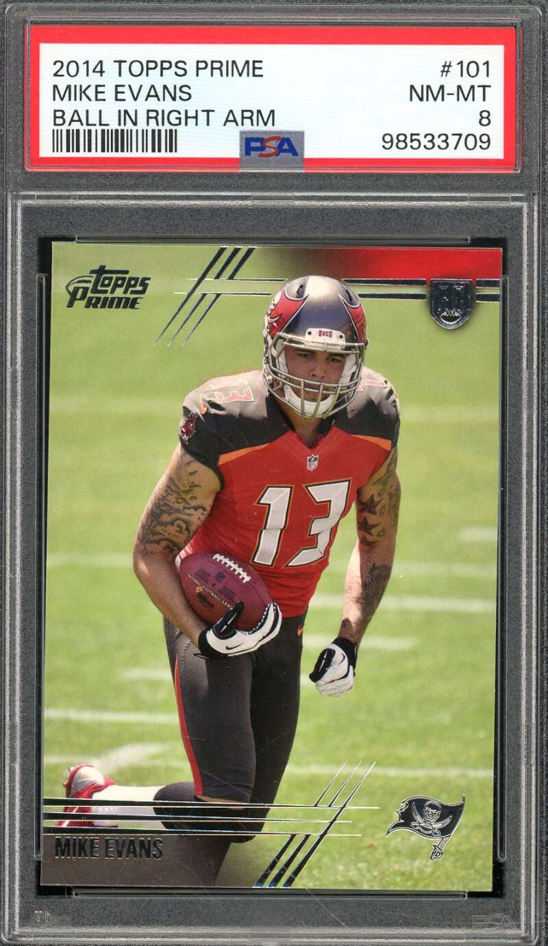 Mike Evans Rookie Card 2014 Topps Prime #101 PSA 8 Image 1