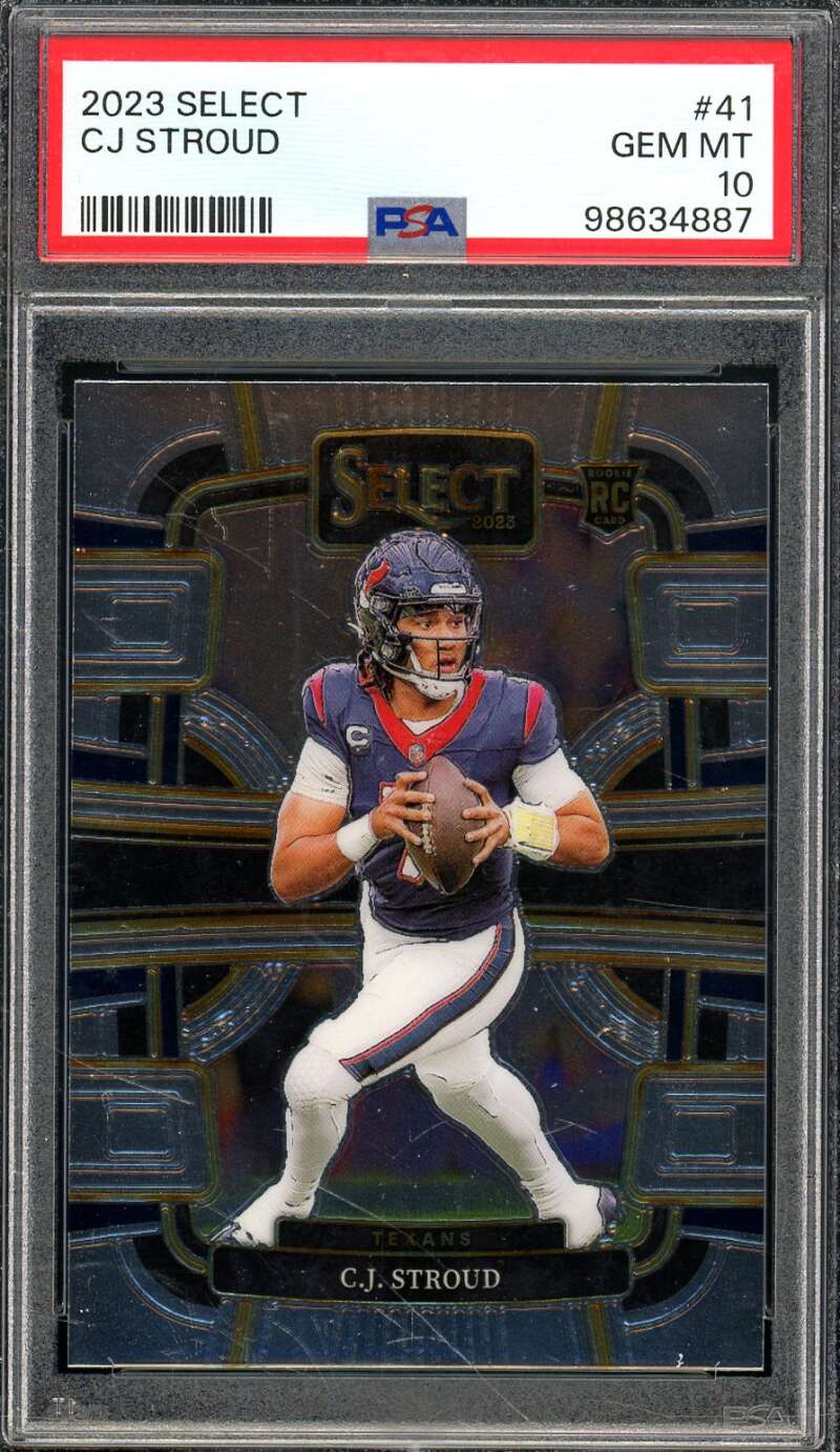 C.J. Stroud Rookie Card 2023 Select #41 PSA 10 Image 1