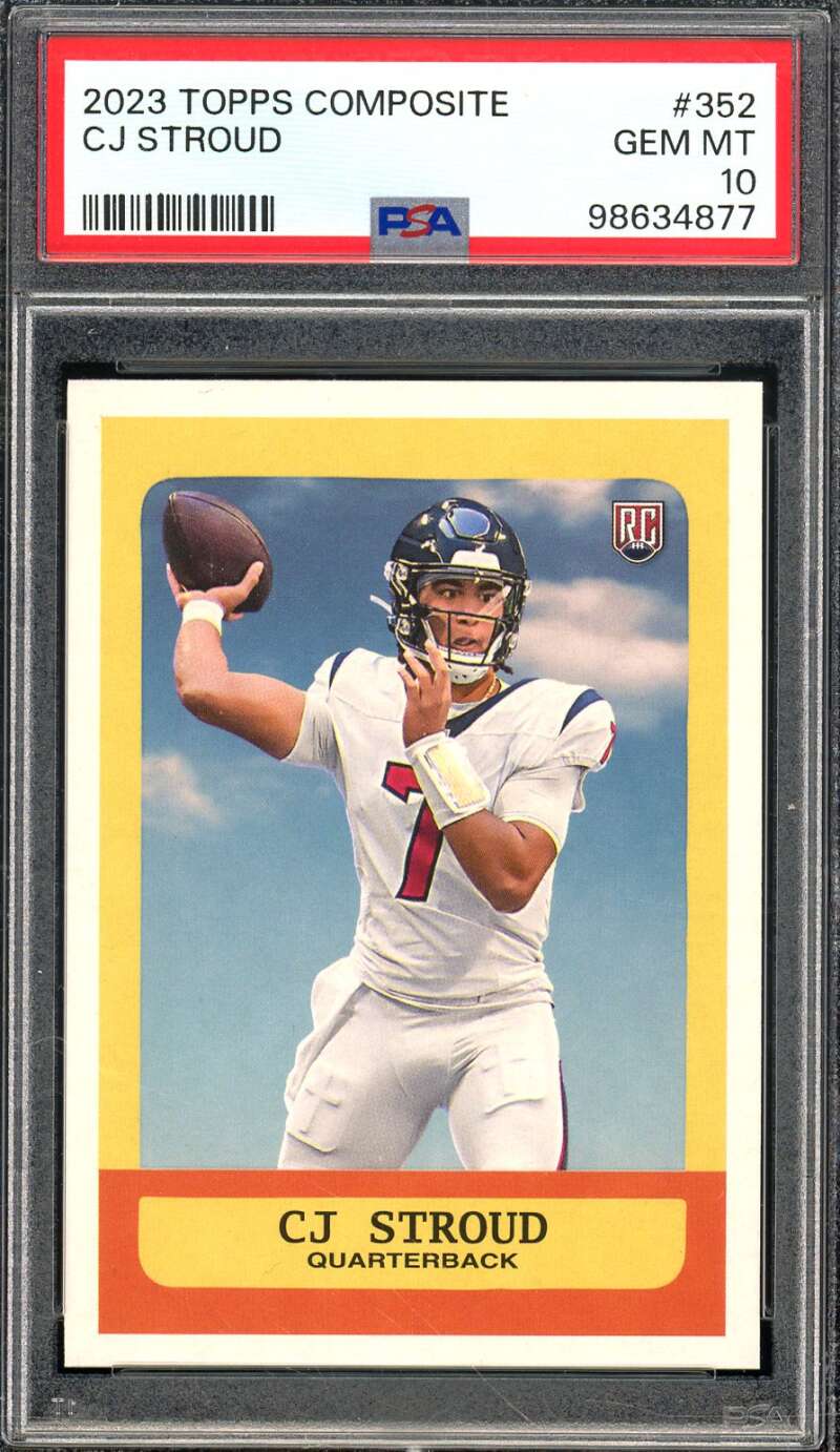 C.J. Stroud Rookie Card 2023 Topps Composite #352 PSA 10 Image 1