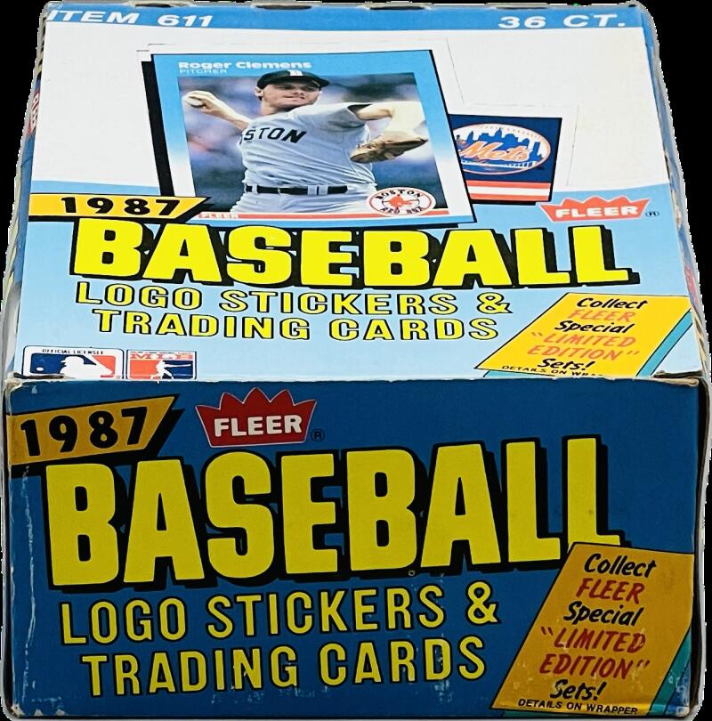 1987 Fleer Baseball Wax Box Image 1