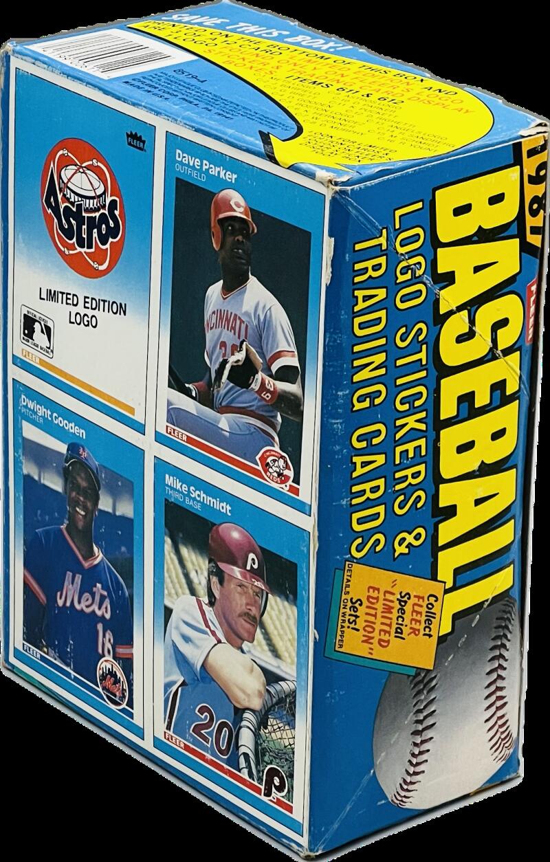 1987 Fleer Baseball Wax Box Image 3