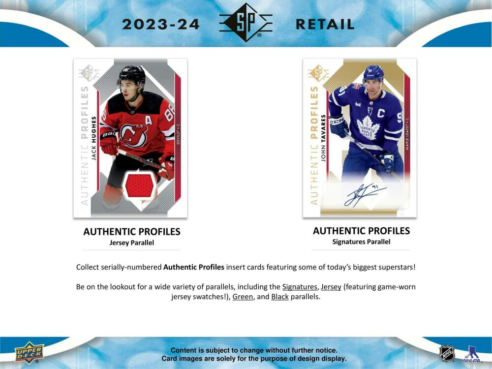 2023-24 Upper Deck SP Hockey 8-Pack Blaster Box Image 4