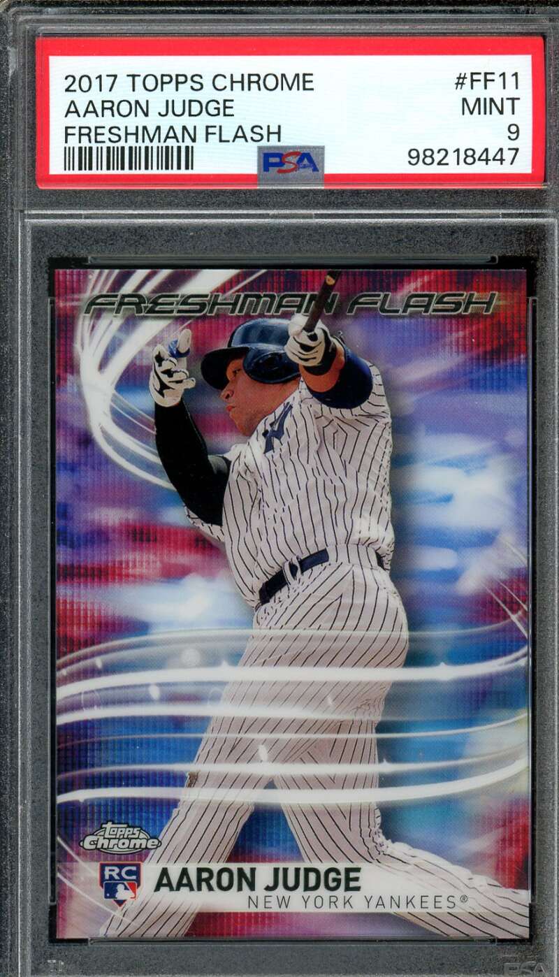 Aaron Judge Rookie Card 2017 Topps Chrome #Ff11 PSA 9 Image 1