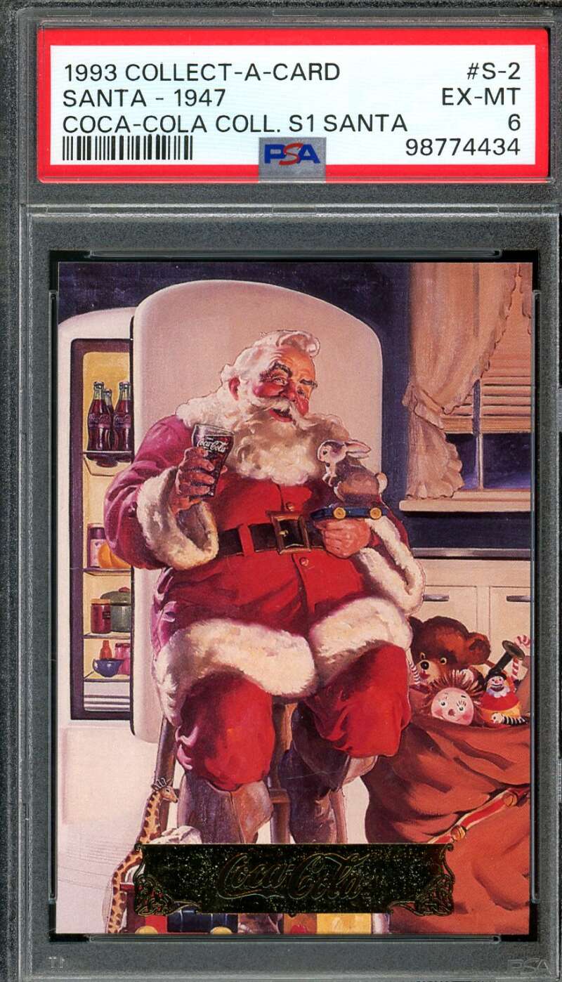 Santa Card 1993 Collect-A-Card #S-2 PSA 6 Image 1