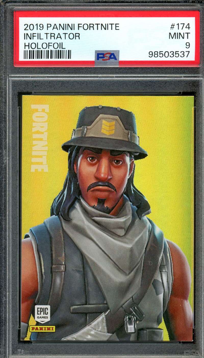 Infil Trator Card 2019 Panini Fortnite USA Holofoil #174 PSA 9 Image 1