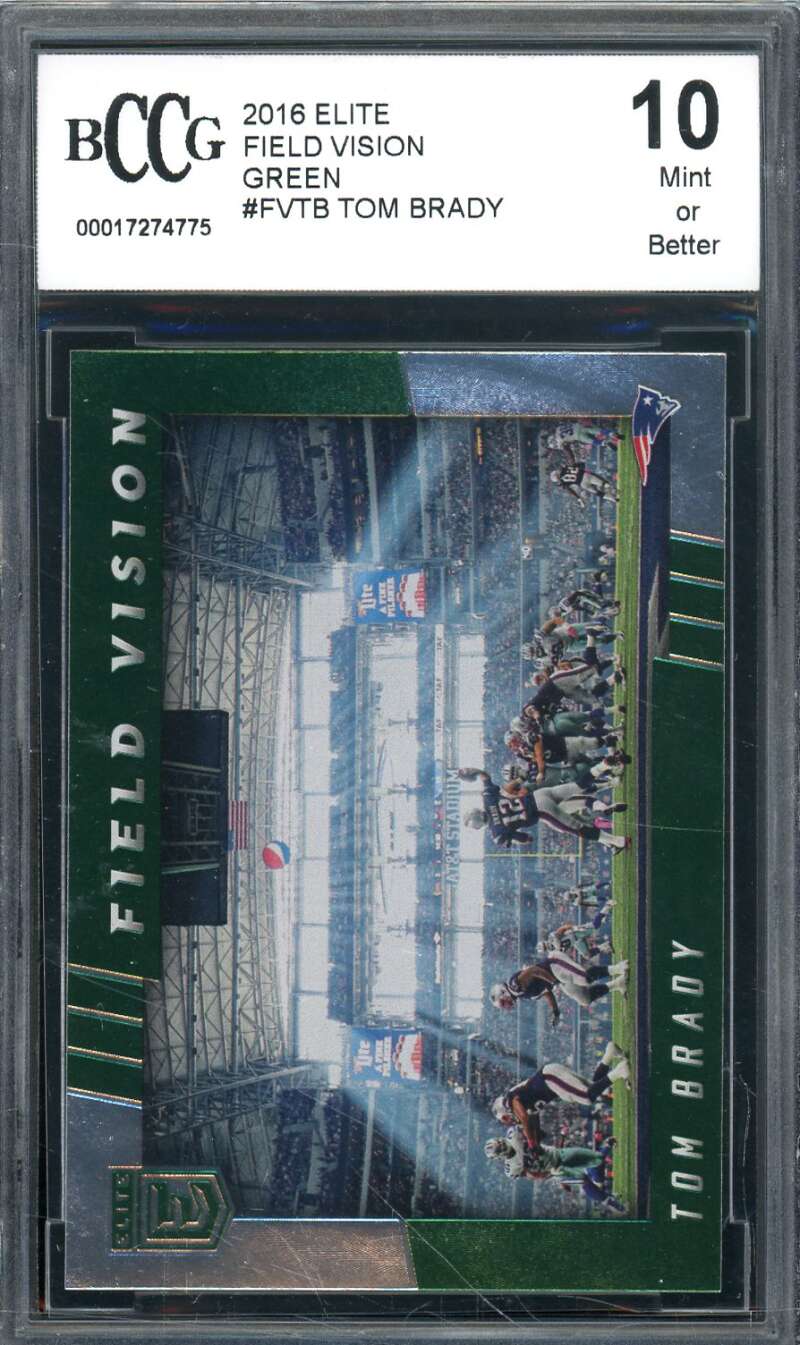 Tom Brady Card 2016 Elite #FVTB BGS BCCG 10 Image 1