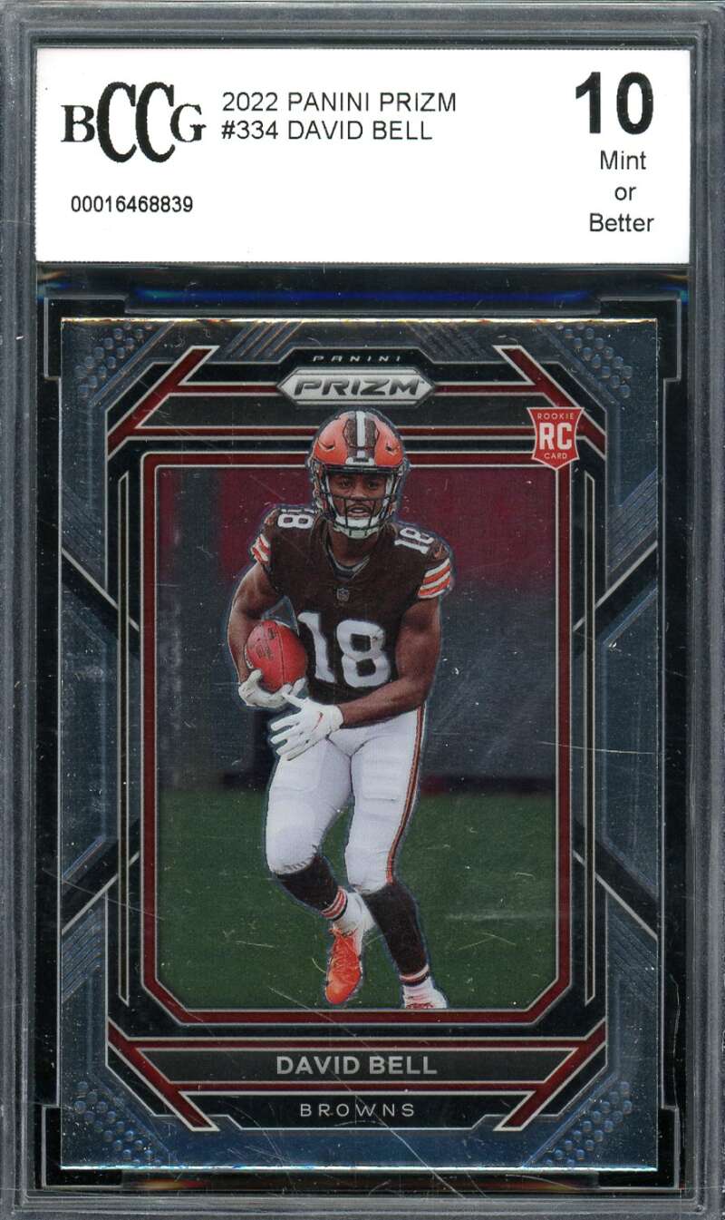 David Bell Card 2022 Panini Prizm #334 BGS BCCG 10 Image 1