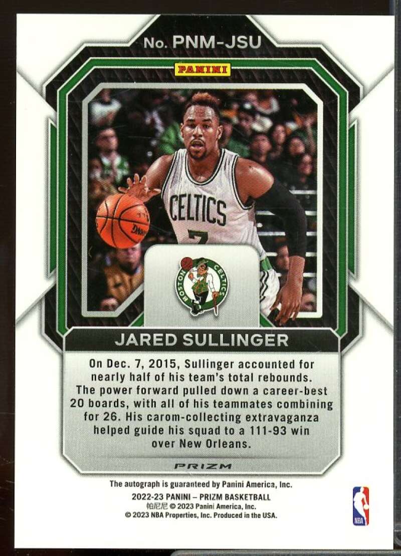 Jared Sullinger Card 2022-23 Panini Prizm Penmanship Prizms Silver #12  Image 2