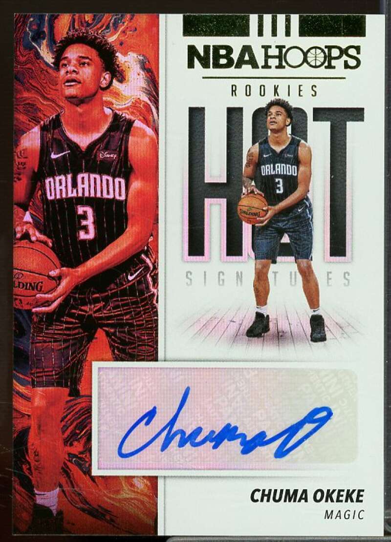 Chuma Okeke Rookie Card 2019-20 Hoops Hot Signatures Rookies #27  Image 1