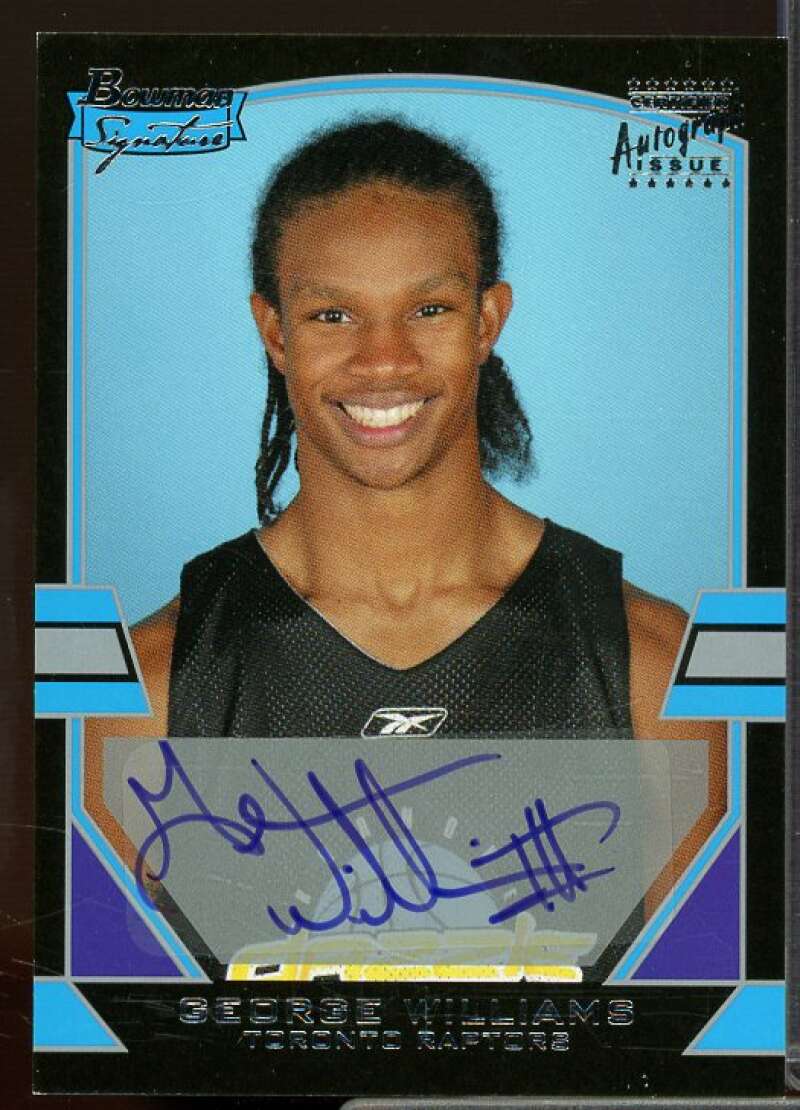 George Williams AU Rookie Card 2003-04 Bowman Signature Edition #117  Image 1