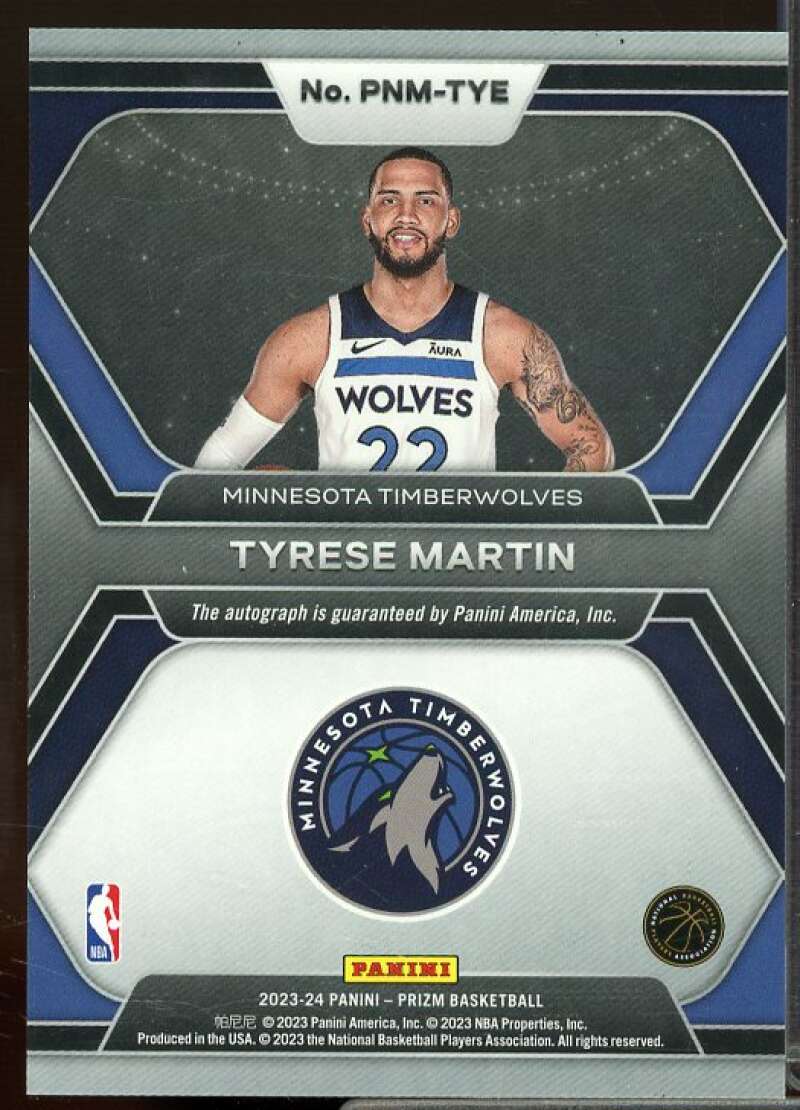 Tyrese Martin Card 2023-24 Panini Prizm Penmanship #3  Image 2