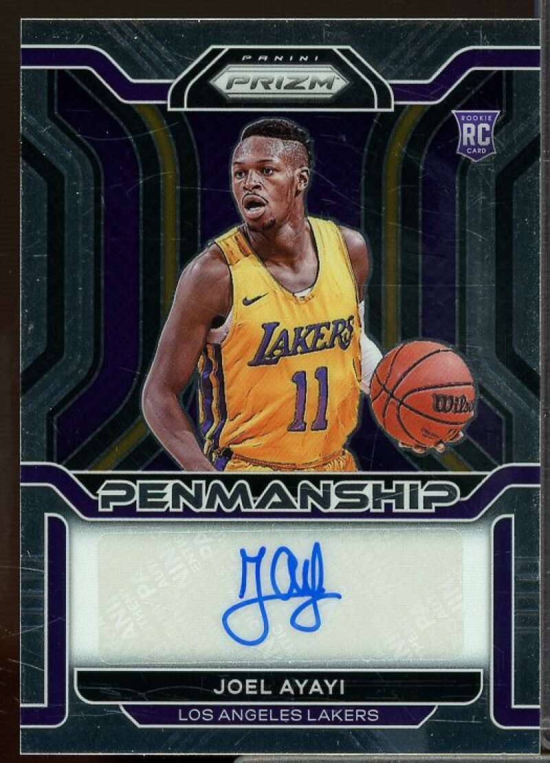 Joel Ayayi Rookie Card 2021-22 Panini Prizm Rookie Penmanship #23  Image 1